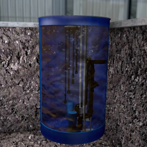 lift station graphic in ground